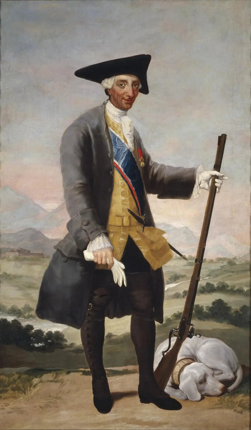 Avcı kıyafetleriyle Charles III - Francisco de Goya