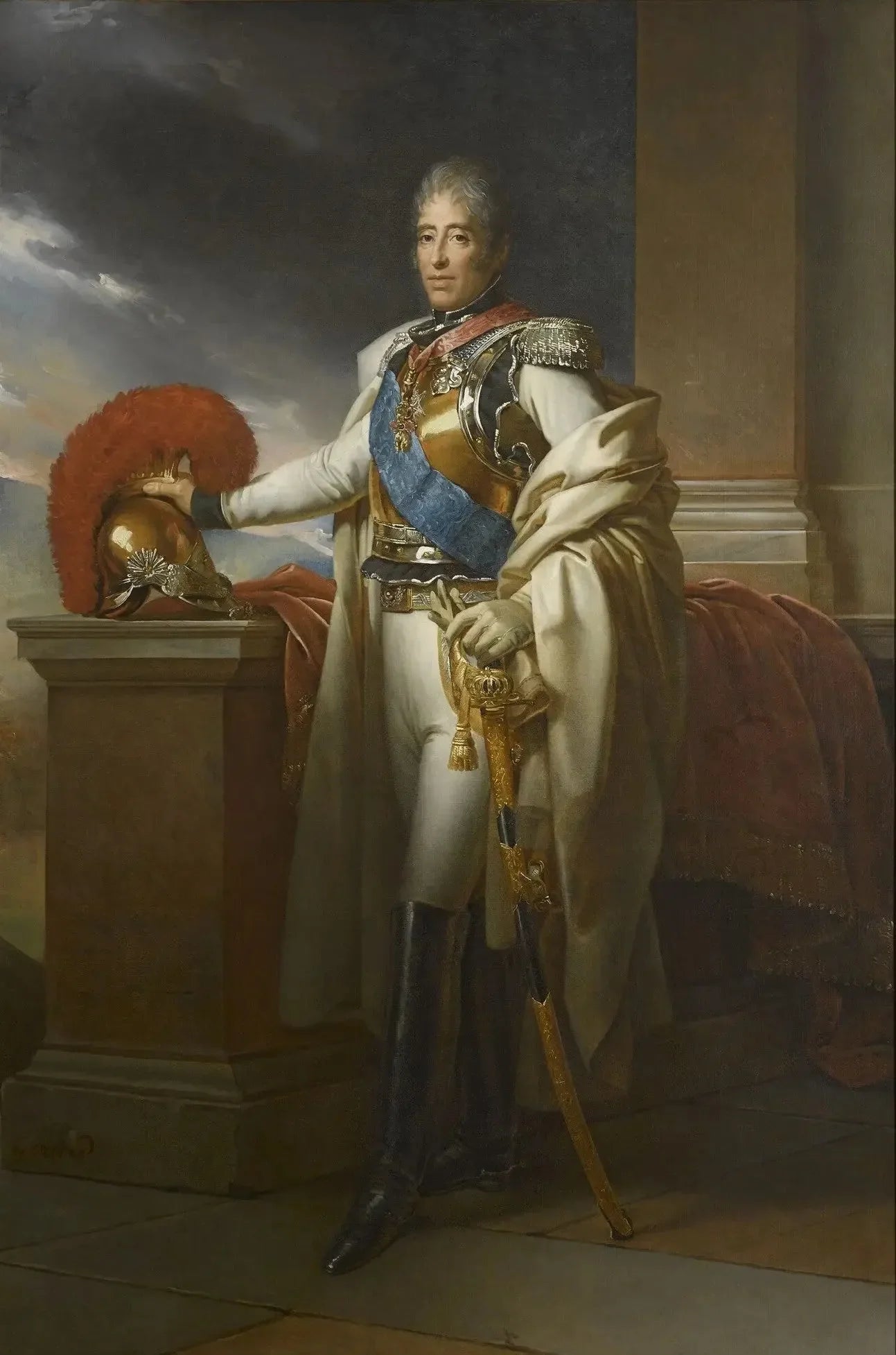 Charles-Philippe de France (1757-1836), comte d'Artois, en uniforme de colonel général des Carabiniers, vers 1815 - François Gérard image 3 copie de tableau peinte à la main