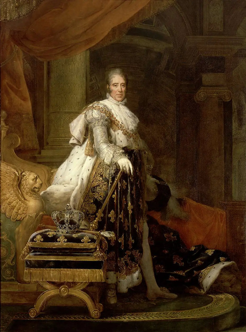 Charles X taç giysileriyle - François Gérard