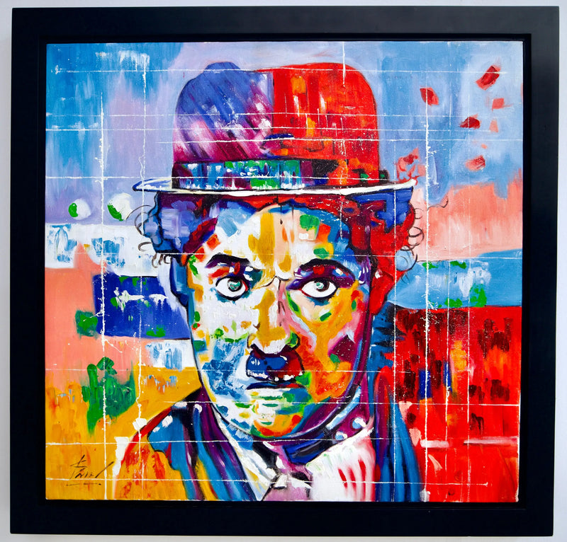 Charlie Chaplin Pop Art | 55x55 cm
