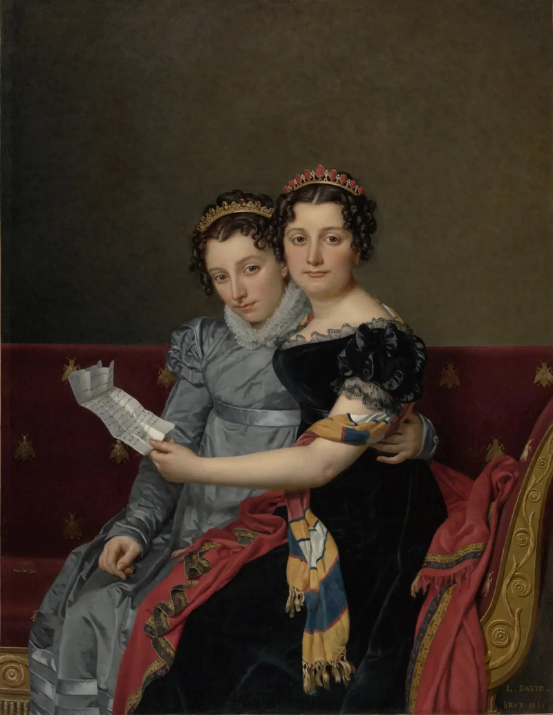 Charlotte ve Zénaïde Bonaparte - Jacques-Louis David