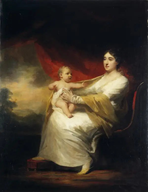 Charlotte Hall, Lady Hume Campbell de Marchmont ve oğlu Sir Hugh Hume Campbell, 7. Marchmont baronu (1812 - 1894) - Henry Raeburn