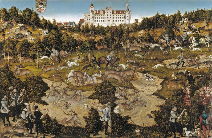 Torgau Kalesi Avı, Charles Quint Onuruna - Lucas Cranach the Elder