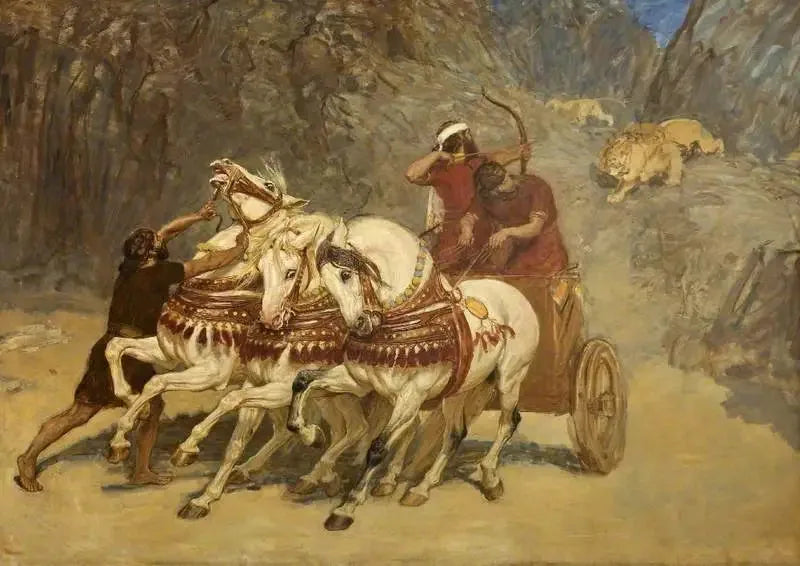 Assyrya Aslan Avı (Tamamlanmamış) - Briton Rivière