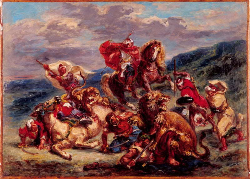 Aslan Avı - Eugène Delacroix