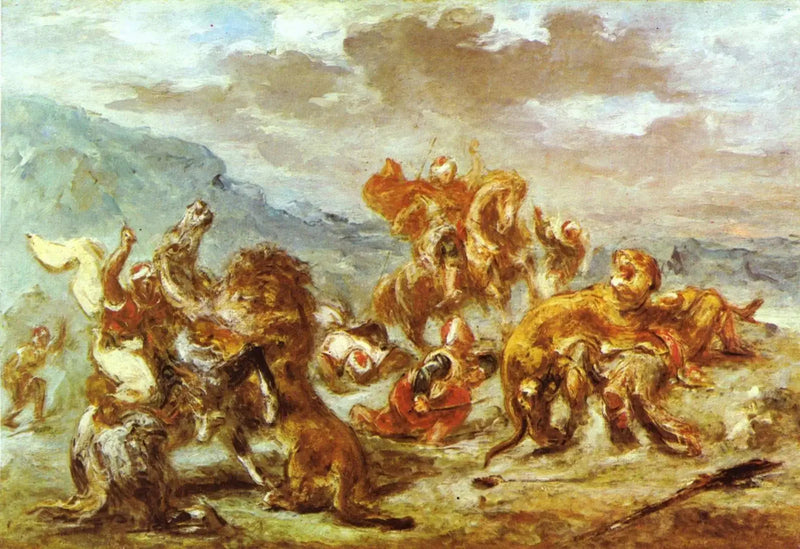 Aslan Avı - Eugène Delacroix