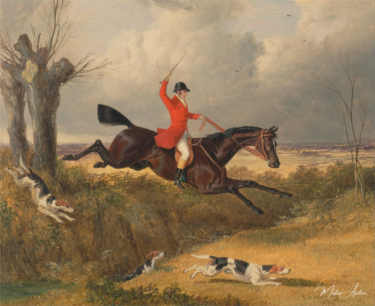 Chasse au renard : Nettoyage d'un fossé - John Frederick Herring Snr - Reproductions de tableaux et peintures haut de gamme