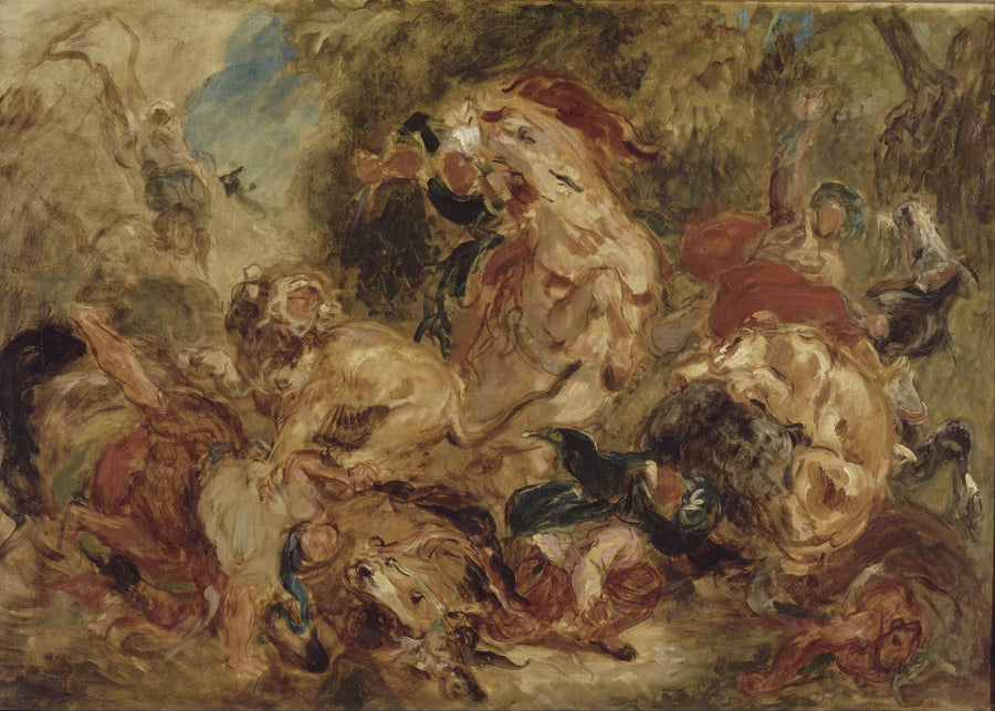 Aslan Avı - Eugène Delacroix