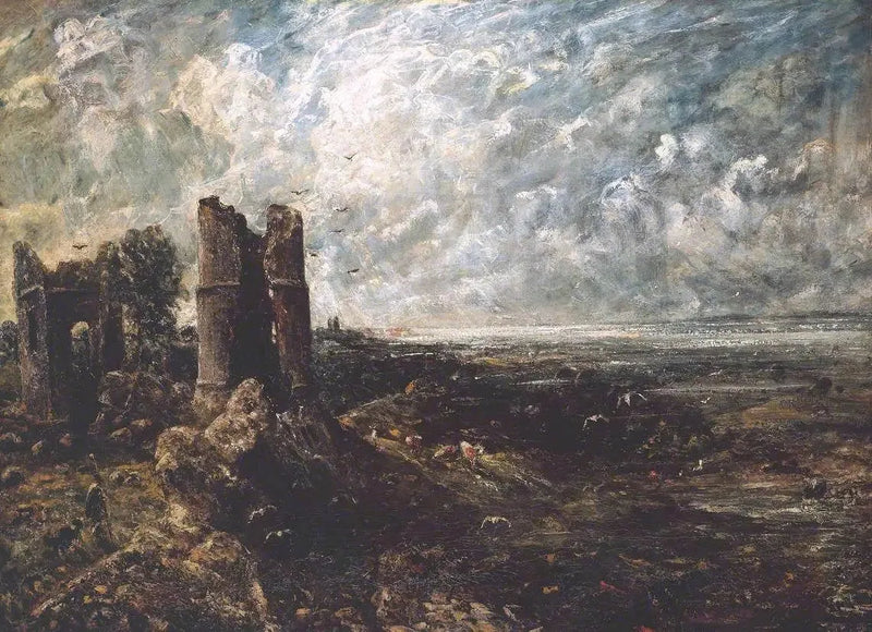 Hadleigh Kalesi (kroki) - John Constable