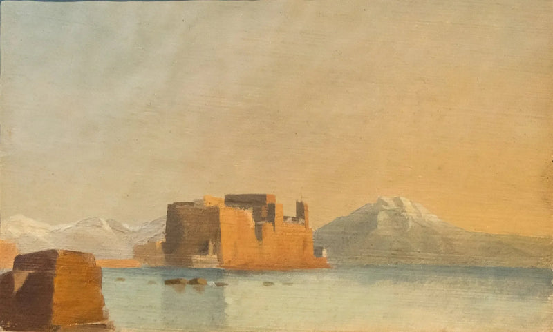Ovo Şatosu ve Napoli Koyu - Edgar Degas