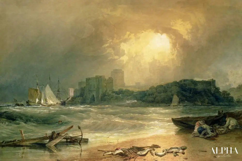 Château de Pembroke - William Turner - Reproductions de tableaux et peintures haut de gamme