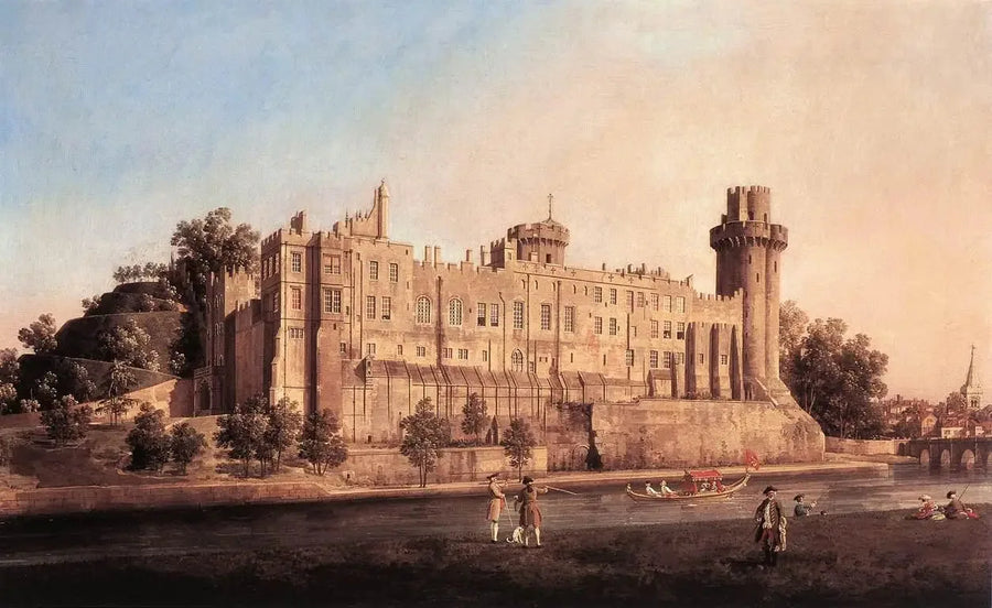 Warwick Şatosu, güney taraf - Canaletto