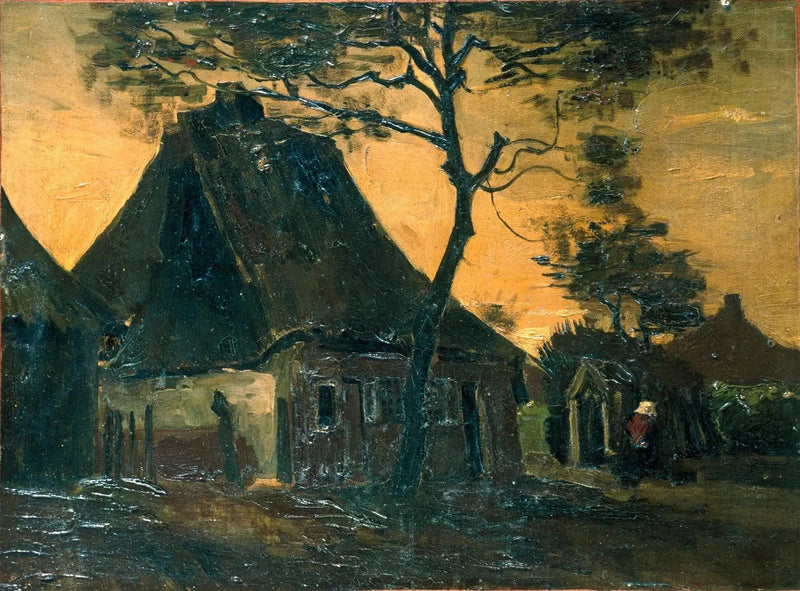 Ağaçlıklı dağ evi - Vincent van Gogh