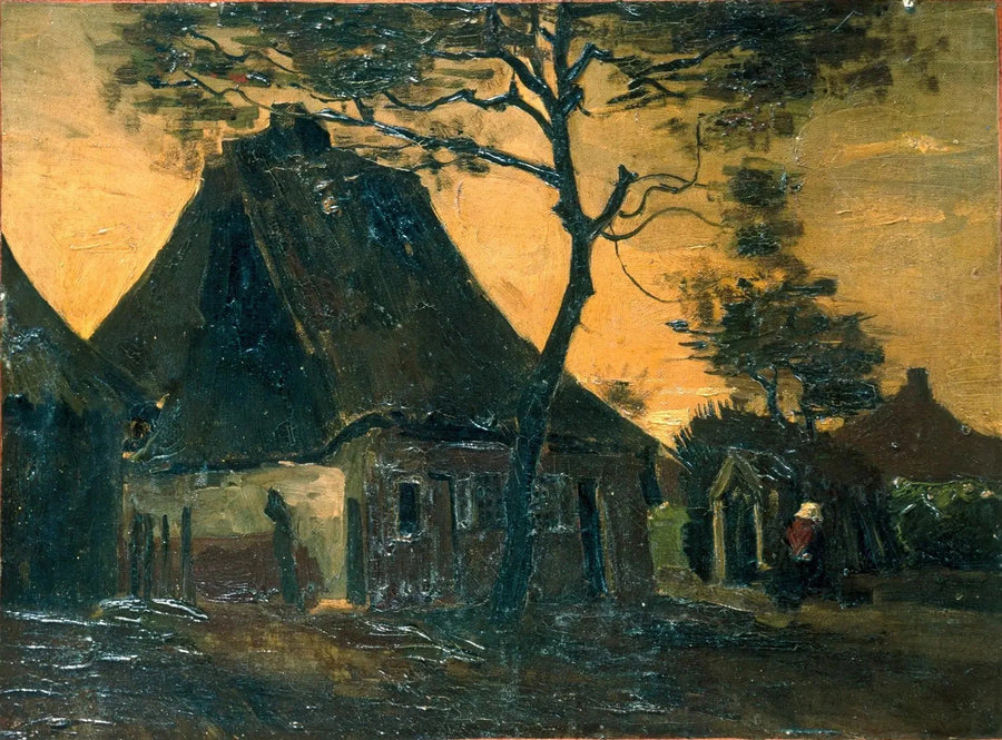 Ağaçlıklı dağ evi - Vincent van Gogh