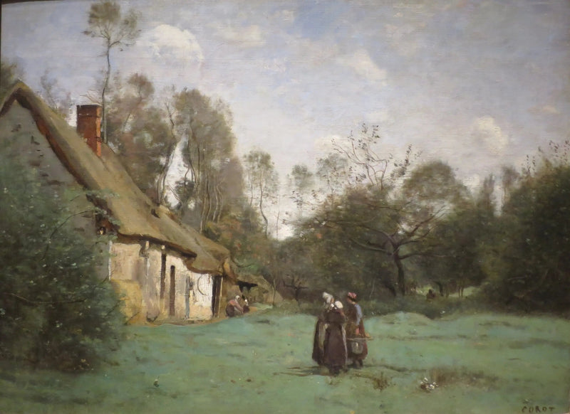 Normandiya'da Kulübe - Jean-Baptiste Camille Corot