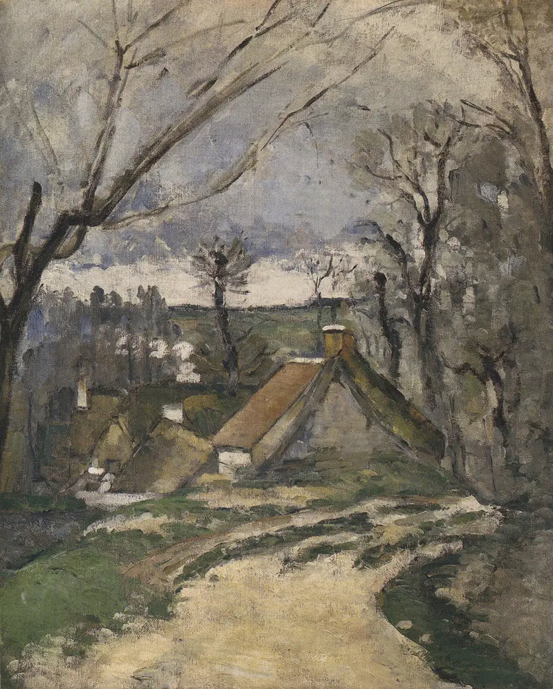 Auvers-sur-Oise'de Kulübeler - Paul Cézanne