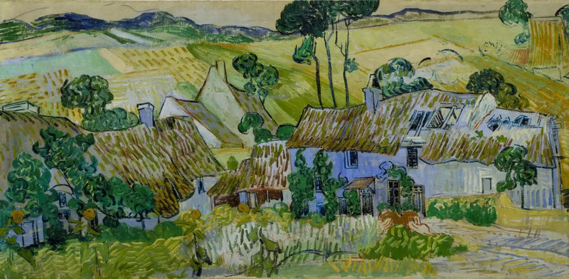 Bir Tepede Kulübeler - Vincent van Gogh