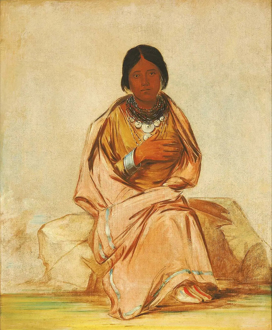 Chee-a-ex-e-co, Kalpsiz Geyik Kızı - George Catlin