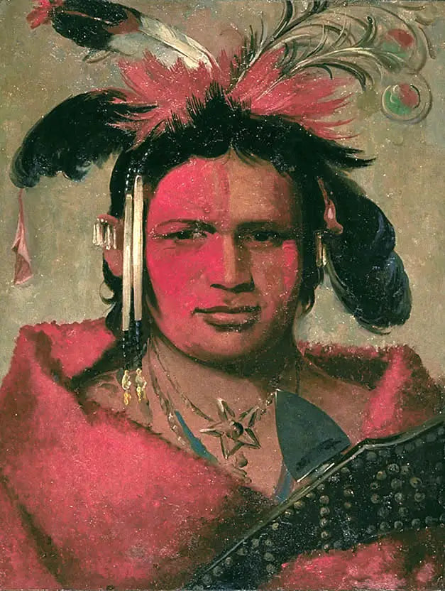 Chee-me-náh-na-quet, Büyük Bulut, Grizzly Bear'in oğlu - George Catlin