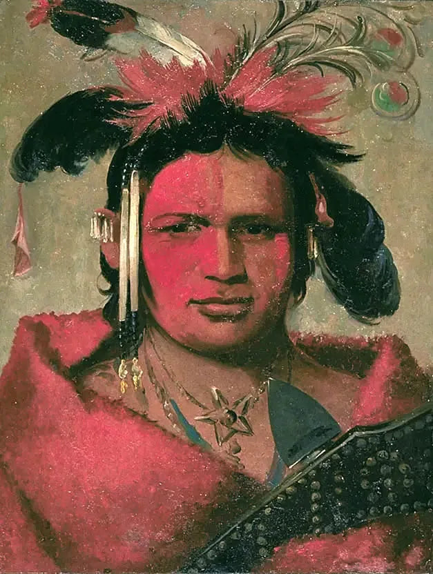 Chee-me-náh-na-quet, Büyük Bulut, Grizzly Bear'in oğlu - George Catlin