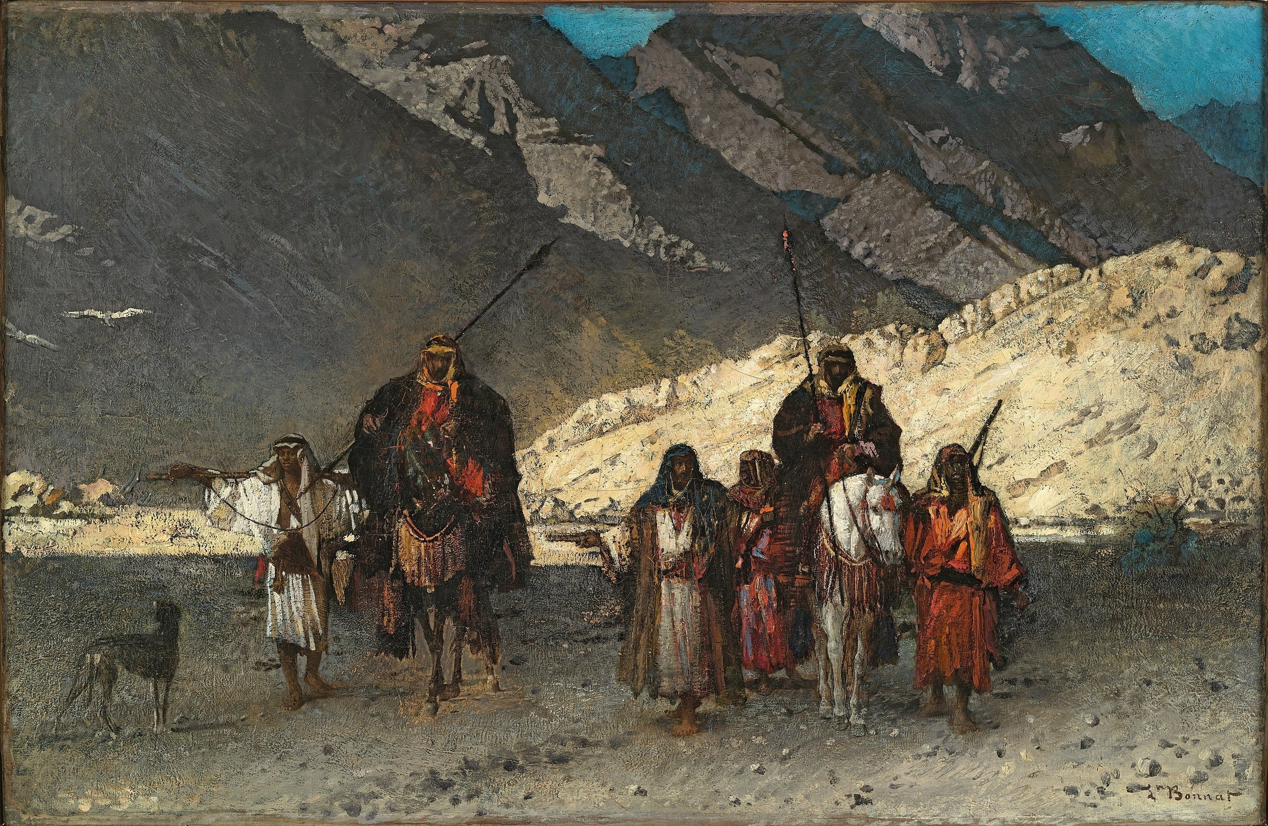 Cheikhs arabes dans les montagnes - Léon Bonnat