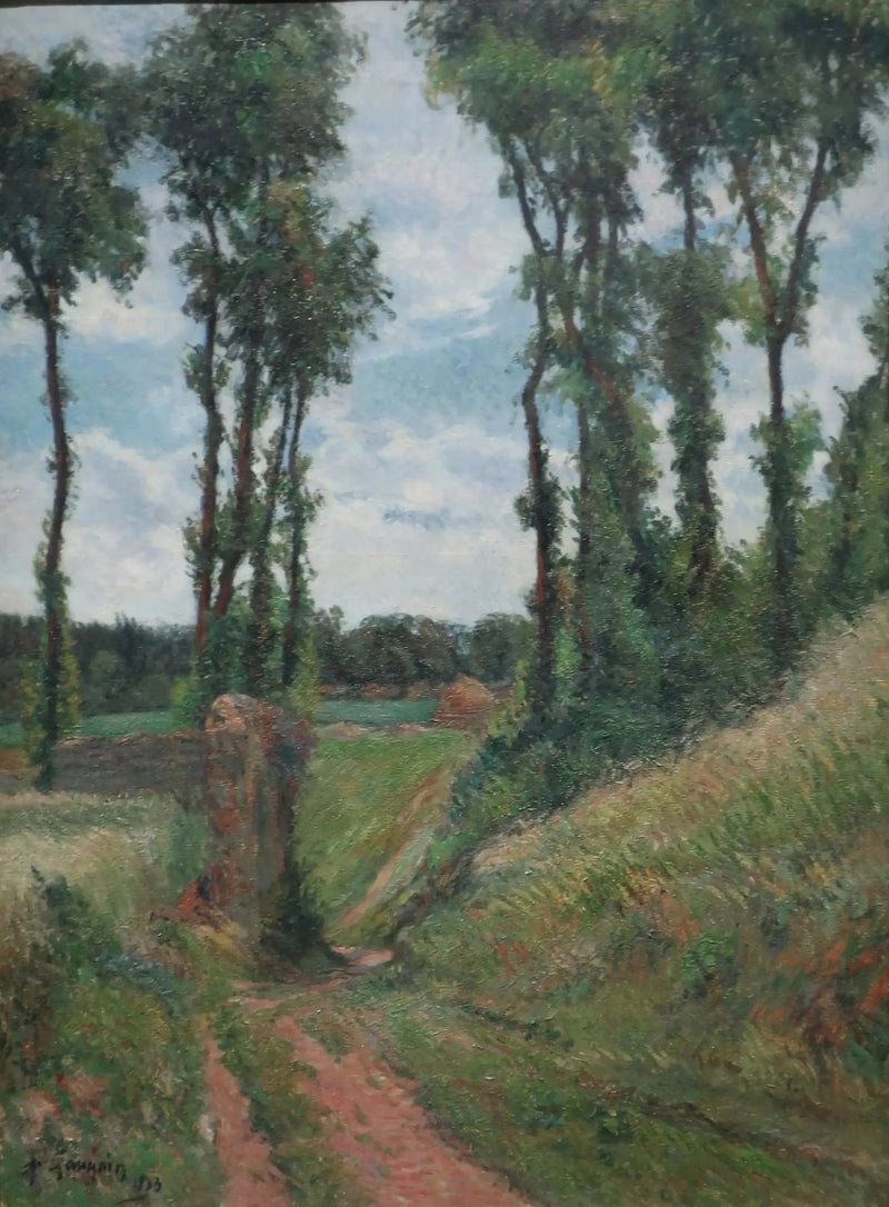 Poplar Yolu, Osny - Paul Gauguin