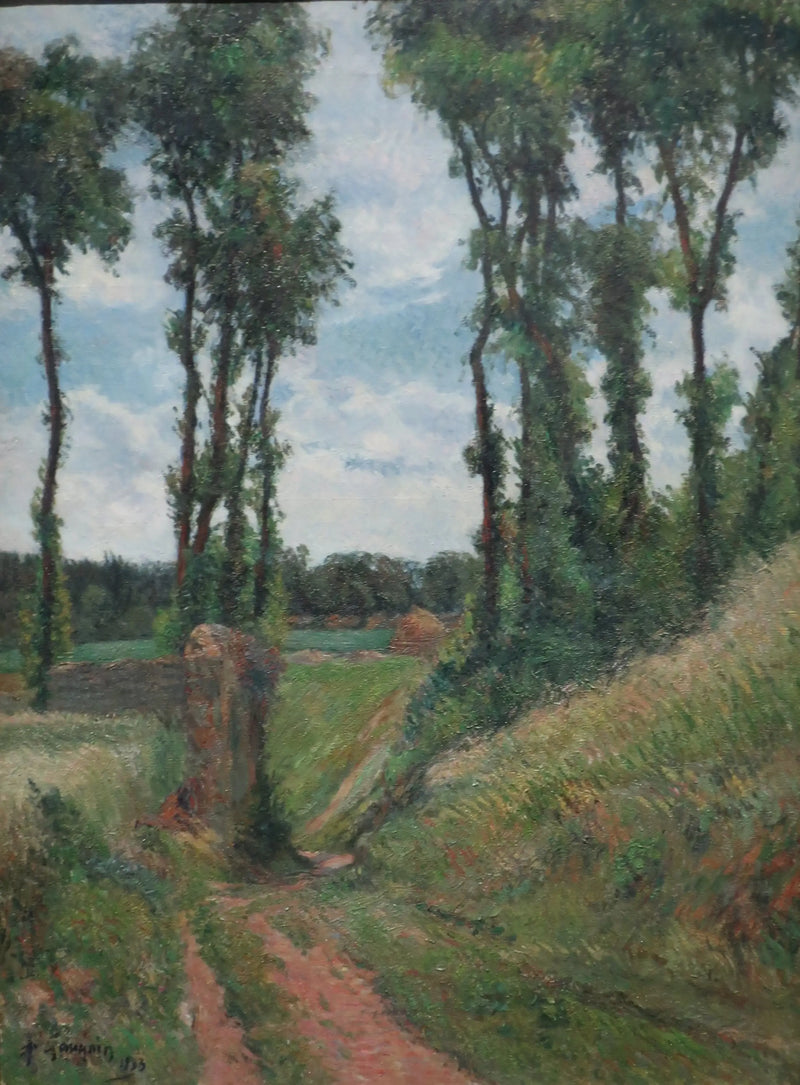 Poplar Yolu, Osny - Paul Gauguin