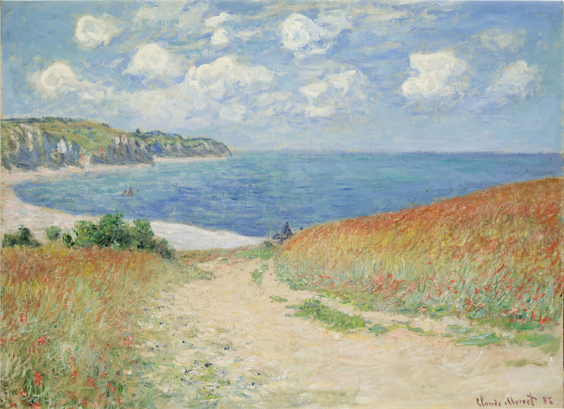 Pourville W753'teki buğdaydaki yol - Claude Monet