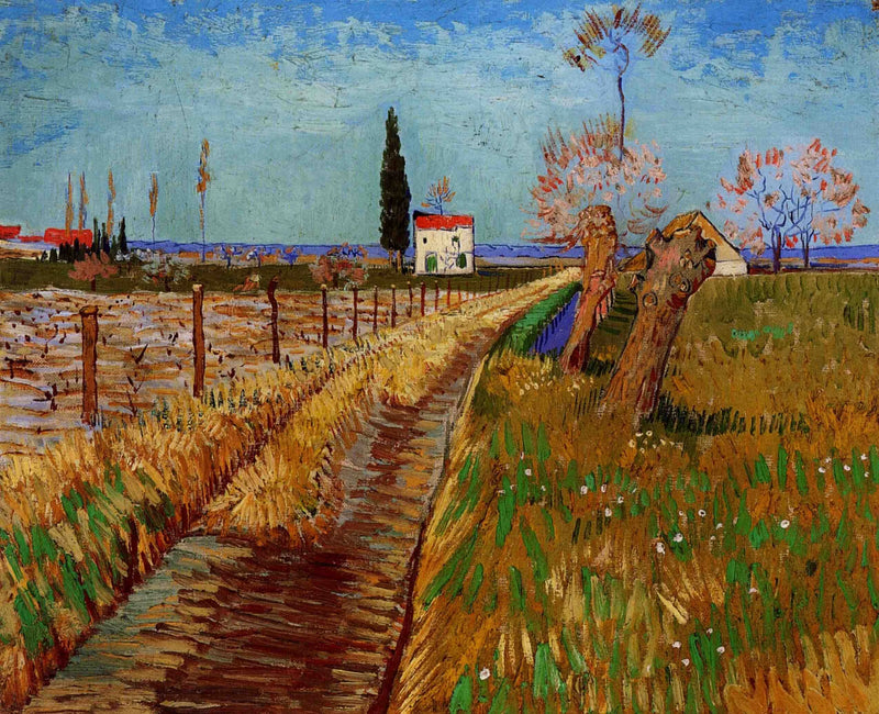Söğüt tarlasında bir yol - Vincent van Gogh