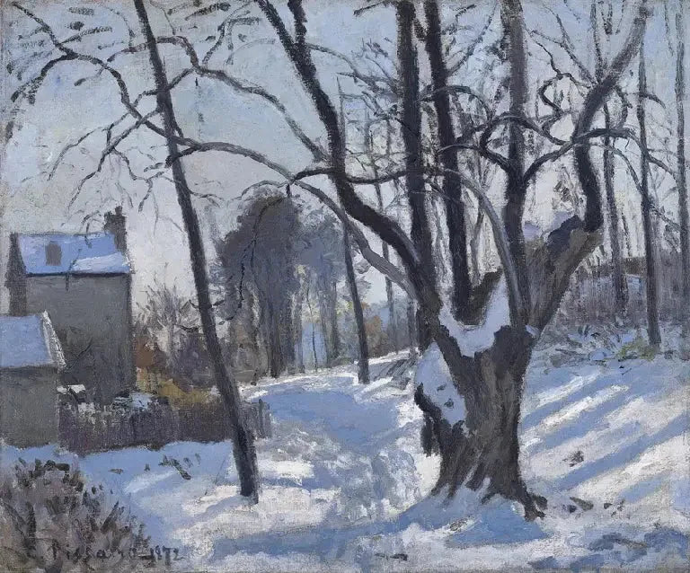 Creux Yolu, Louveciennes, kar - Camille Pissarro