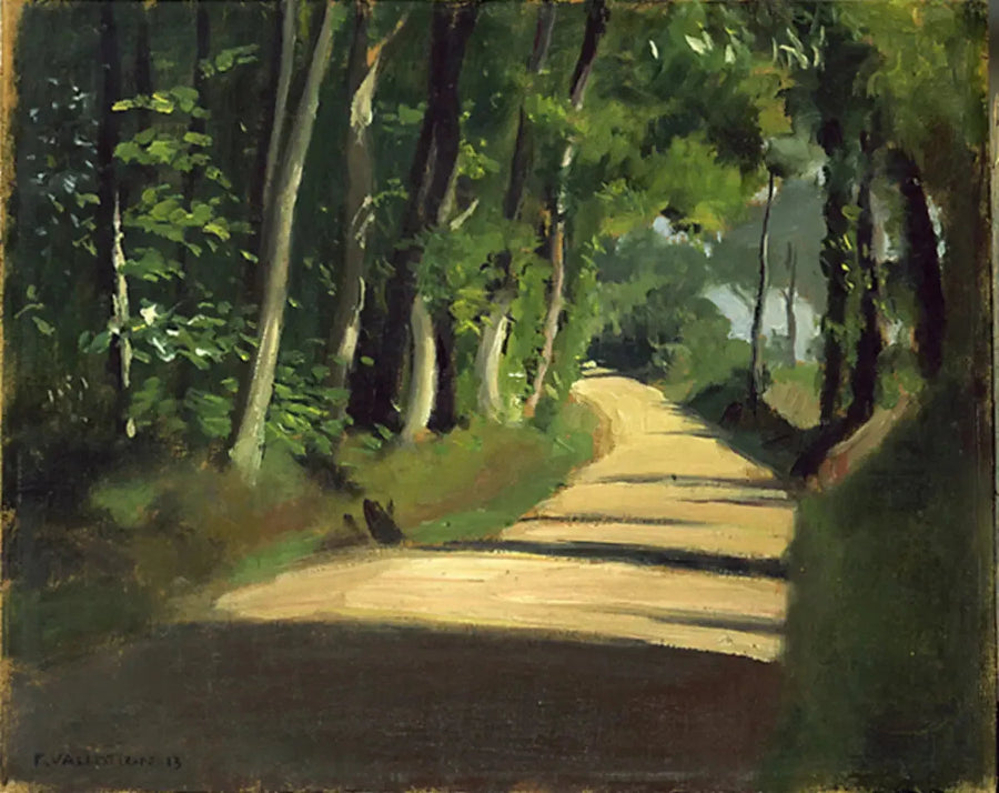 Honfleur'da Güneşli Yol - Félix Vallotton