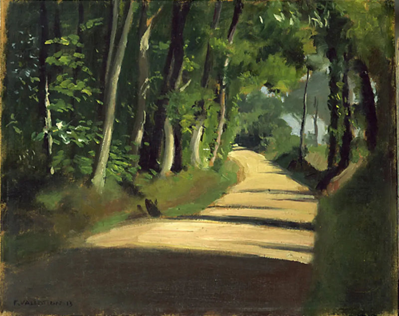 Honfleur'da Güneşli Yol - Félix Vallotton