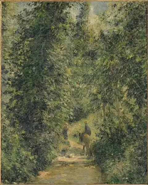 Ormanda yol, yaz - Camille Pissarro