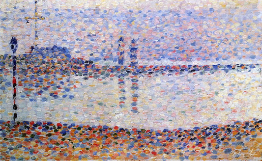 Chenal de Gravelines - Georges Seurat - Reproductions de tableaux et peintures haut de gamme