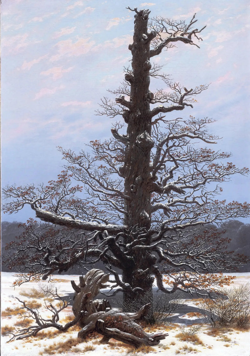 Kar Altındaki Meşe - Caspar David Friedrich