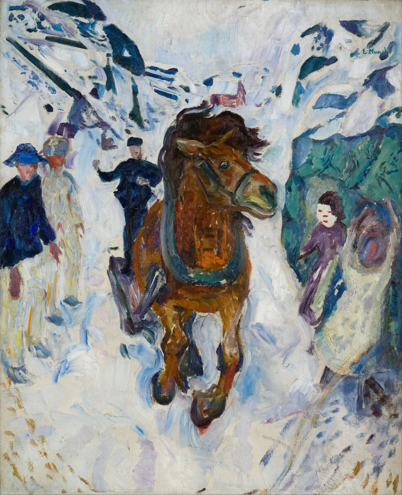 Dörtnala Giden At - Edvard Munch
