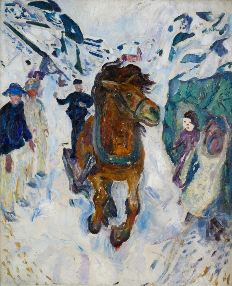 Dörtnala Giden At - Edvard Munch