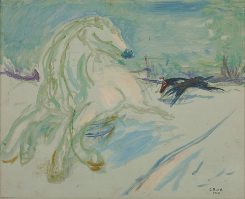 Beyaz atın dörtnala koşusu - Edvard Munch