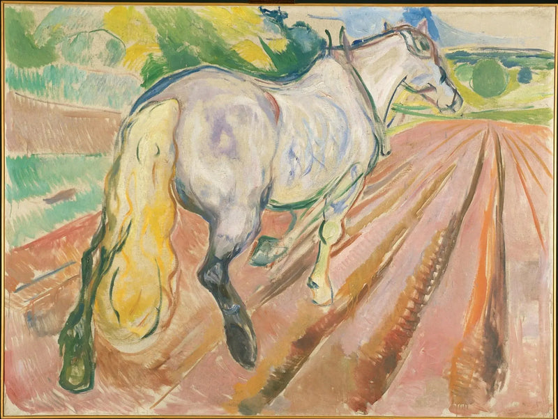 Arkadan Görülen Beyaz At - Edvard Munch
