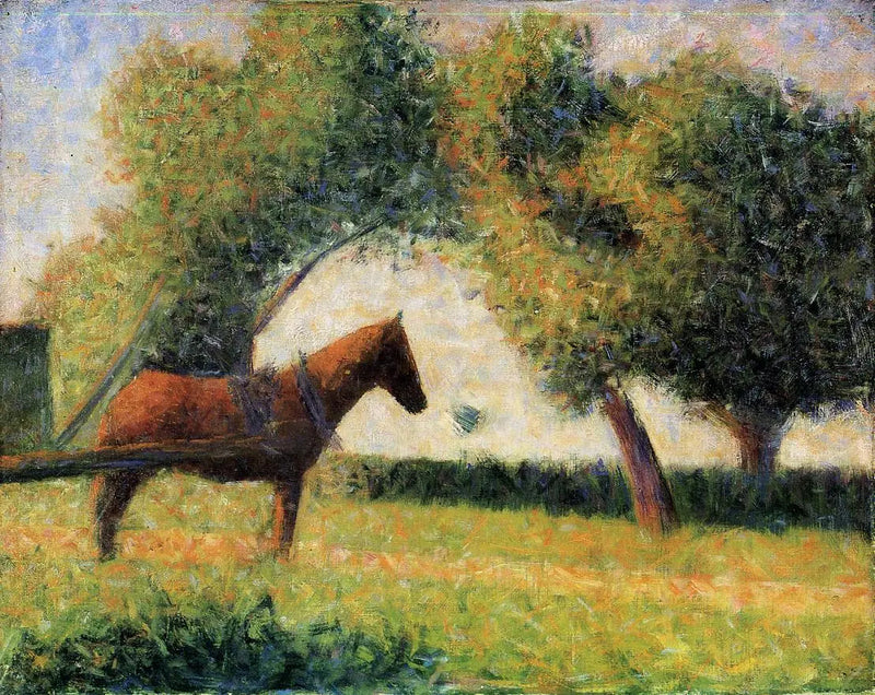 Bir Tarlada At - Georges Seurat