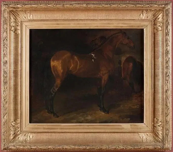 İspanyol Atı Ahırda - Théodore Géricault