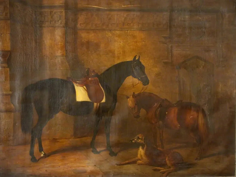 At, ponny ve ceylan-Avcı - Edwin Henry Landseer