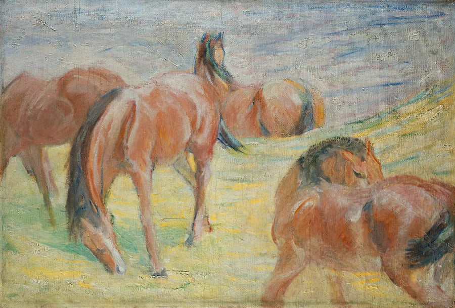 Otlayan Atlar I - Franz Marc