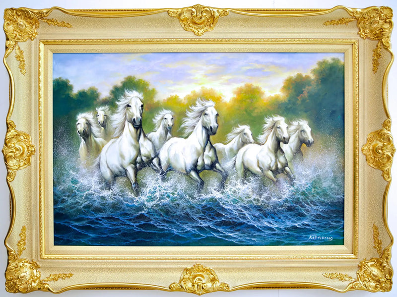 Beyaz Atlar ve Nehirler  | 90x60 cm