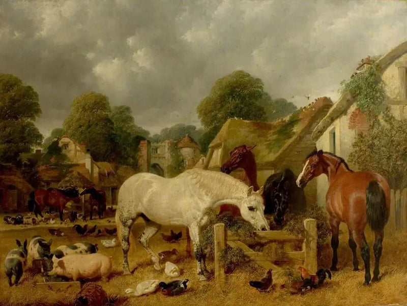 Ahırdaki Atlar - John Frederick Herring, Sr.