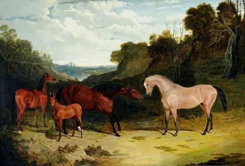 Atlar Bir Manzara İçinde - John Frederick Herring, Sr.