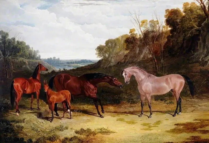 Atlar Bir Manzara İçinde - John Frederick Herring, Sr.