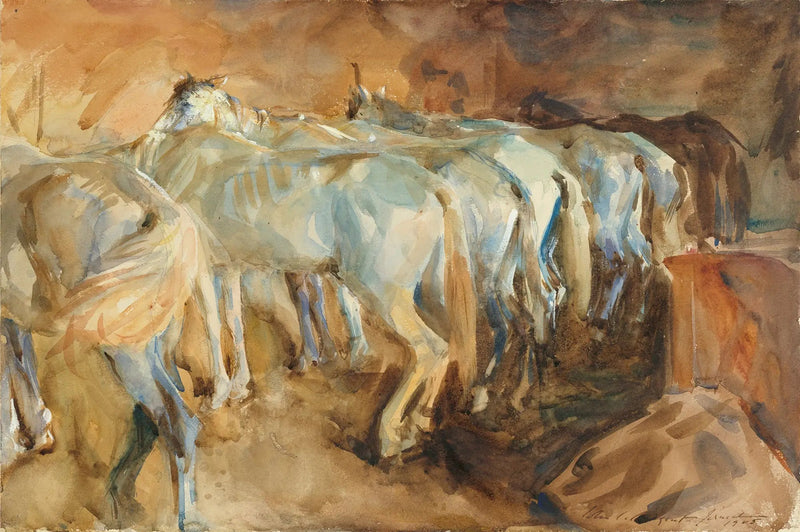 Kudüs'te Otobüs Atları - John Singer Sargent