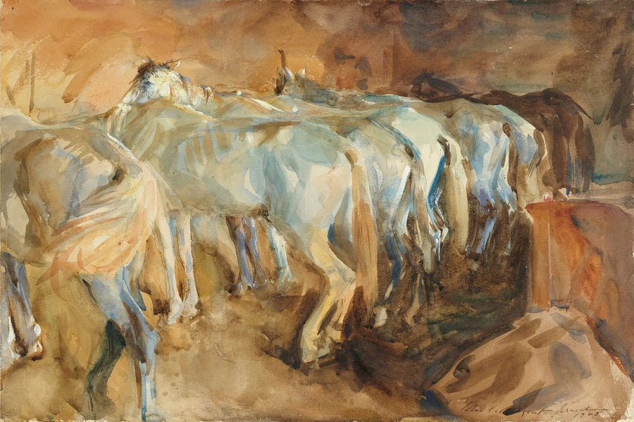 Kudüs'te Otobüs Atları - John Singer Sargent