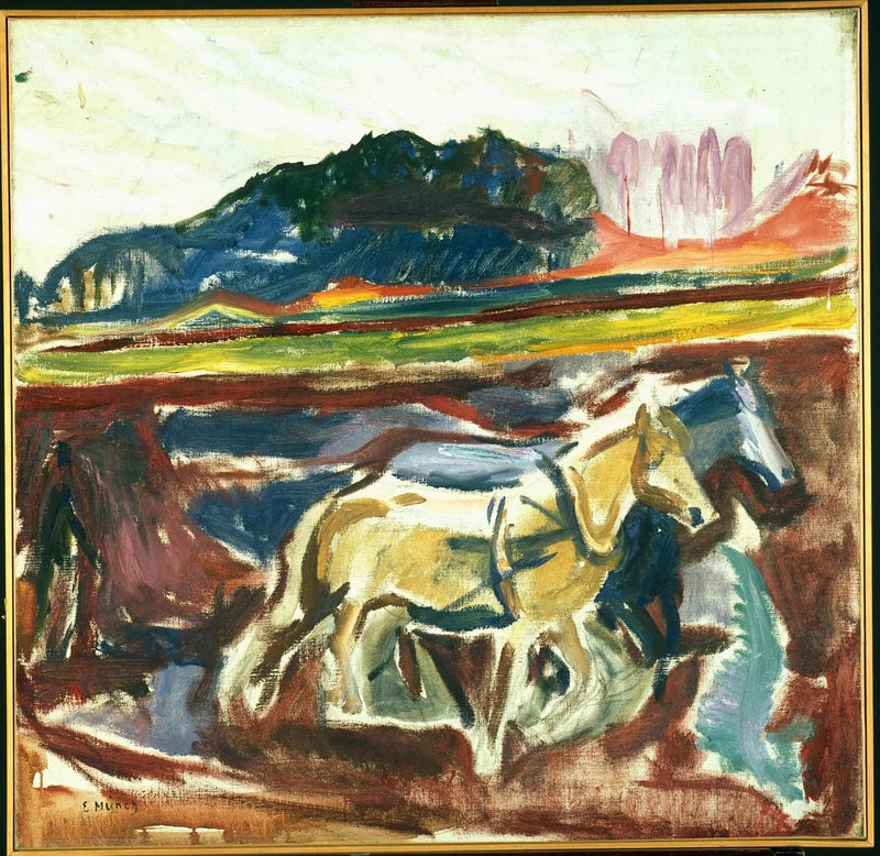 İşleyen Atlar - Edvard Munch